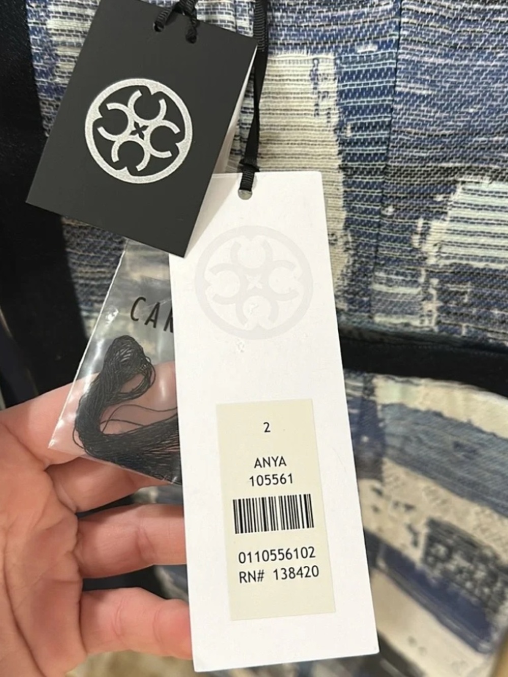 NWT Carlisle Anya Patch Denim Midi Jacket - Gorgeous! - Picture 5 of 7